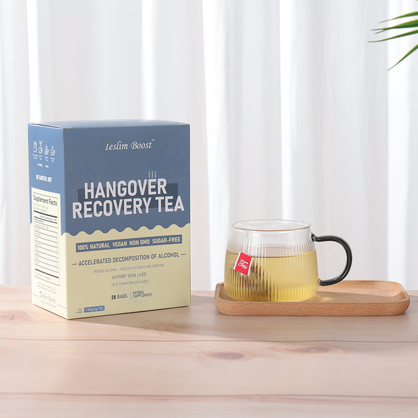 Teslim Boost Hangover Recovery Tea,(28 bags) Help Restore,Promote Alcohol Breakdown,Reduce Dizziness,To be comfortable, Family Essential (0.85usd/count)