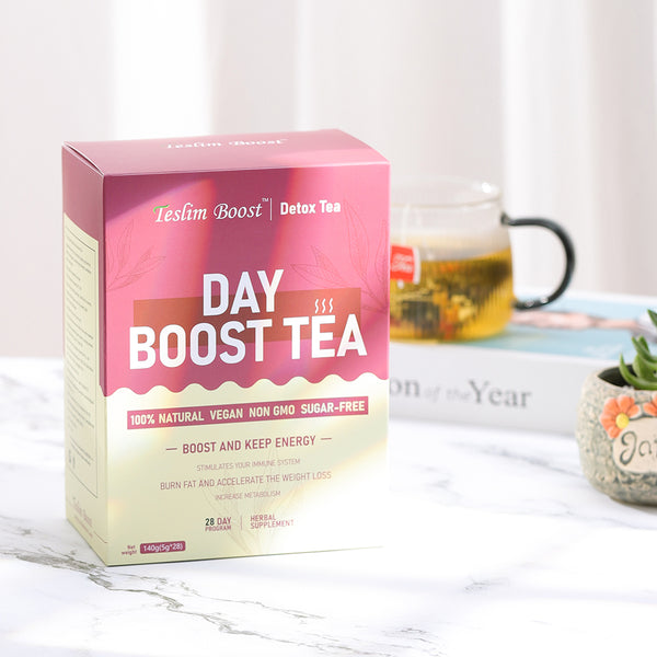 Teslim Boost 28 Day Detox Tea -1 Day Boost Tea (28 Bags) 1 Night Detox Tea (14 Bags) Reduce Bloating, All Natural Detox and Cleanse,Lady Essential,(0.64usd/count)